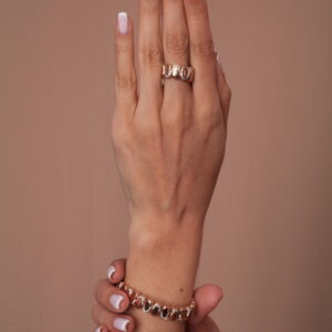 Anillo en oro dorado